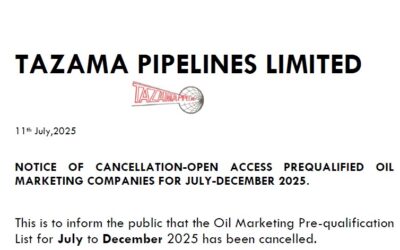 NOTICE OF CANCELLATION