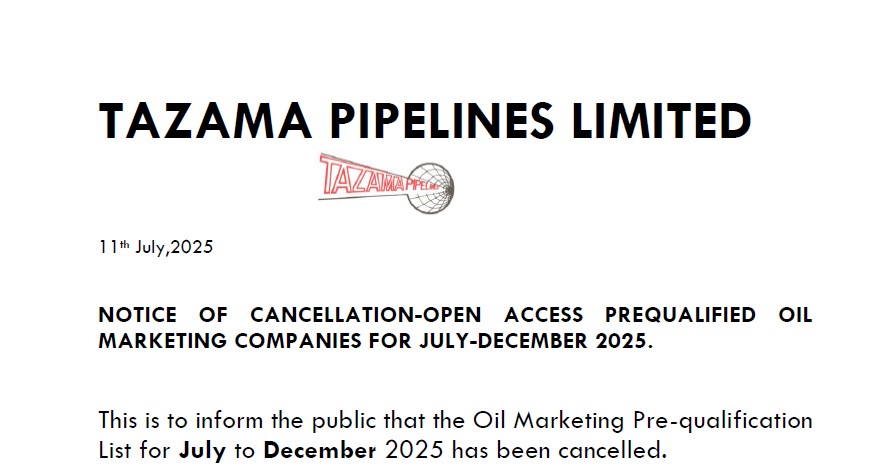 NOTICE OF CANCELLATION