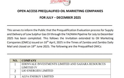 OPEN ACCESS PREQUALIFIED OIL MARKETING COMPANIES FOR 2025