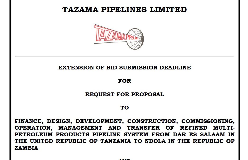 EXTENSION OF BID SUBMISSION DEADLINE FOR REQUEST FOR PROPOSAL