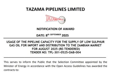 NOTIFICATION OF AWARD