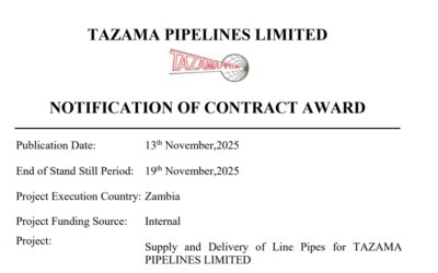 NOTIFICATION OF AWARD