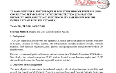 Tender No: TLP-301-1026-CP-001